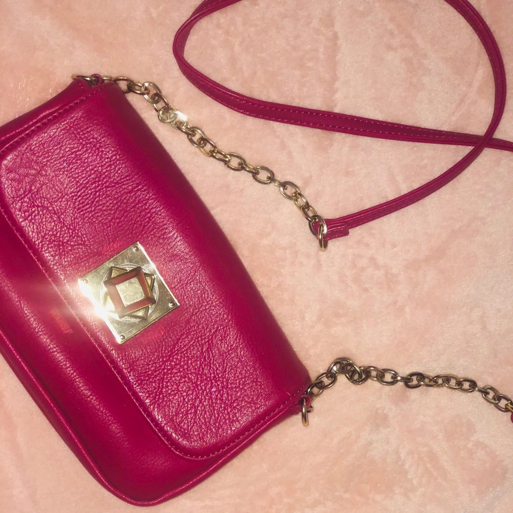 Pink long strap Handbag
